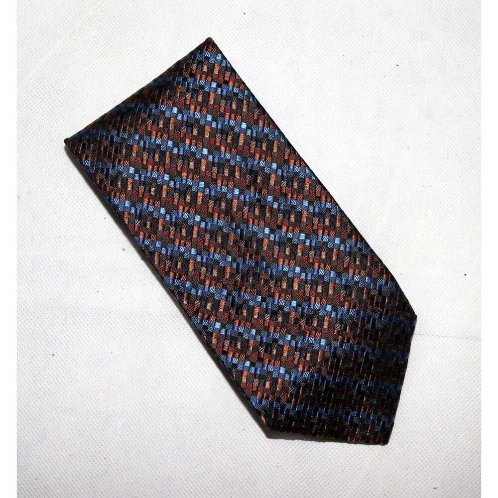 Jhane Barnes Men's Tie Geometric Woven Silk‎ Necktie